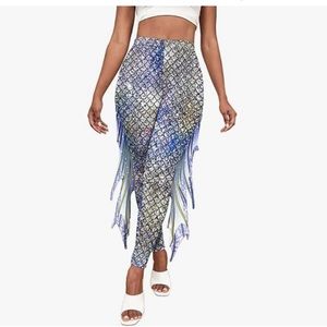 Mermaid Print Yoga Pants